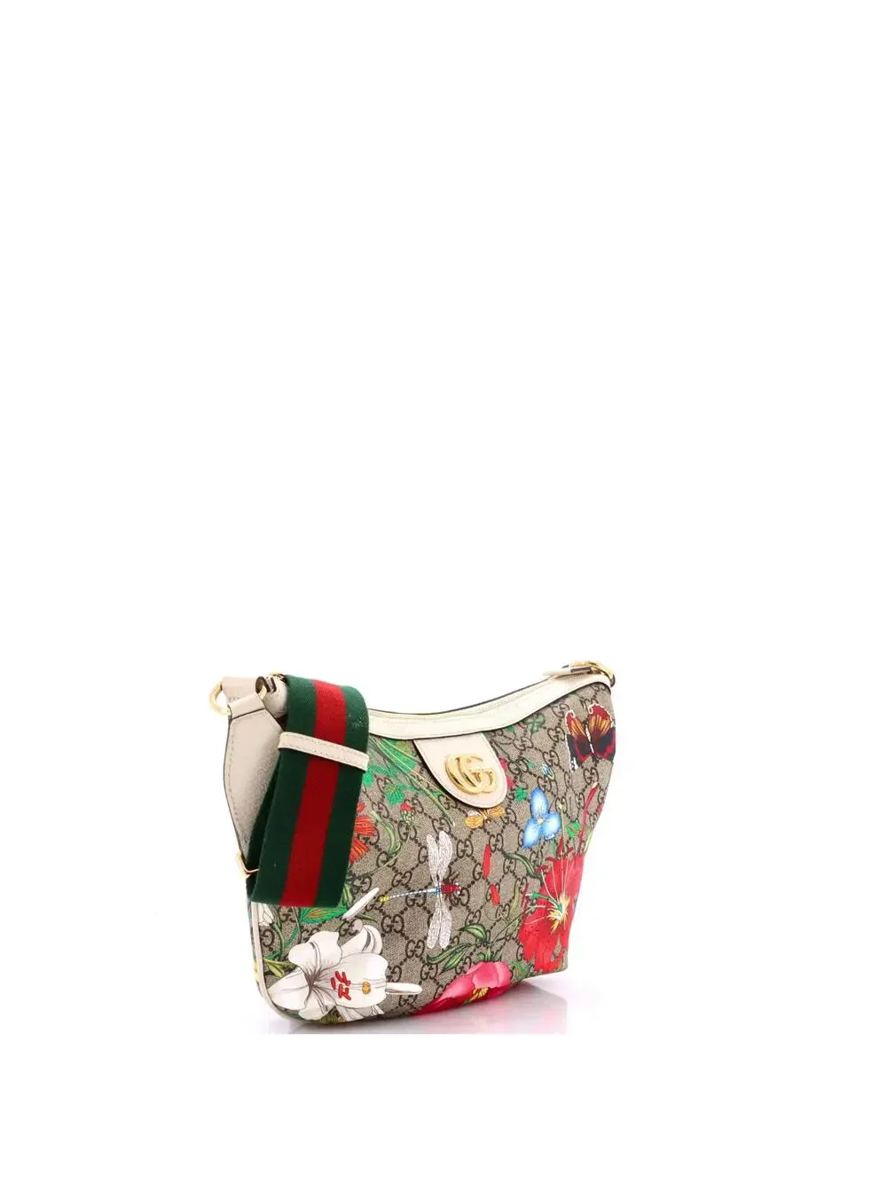 Gucci Ophidia Half Moon Hobo Flora Gg #335169G12B